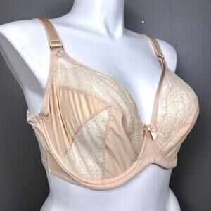 Sculptresse by Panache Siren Plunge Bra 9706 US Size 42E Beige Lace UW